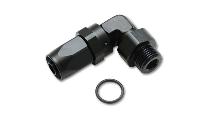 Vibrant Performance Male Hose End Fitting 90 Degree Size:-6AN Thread: 7/16"-20 with O-Ring