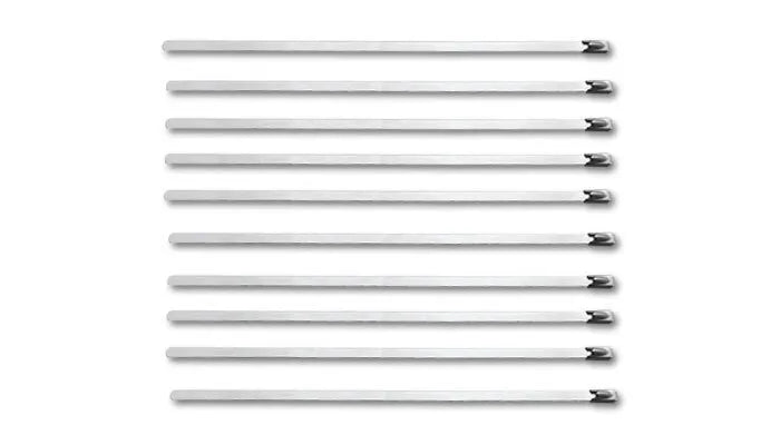 Vibrant Performance Stainless Steel Cable Ties - 10 Pack