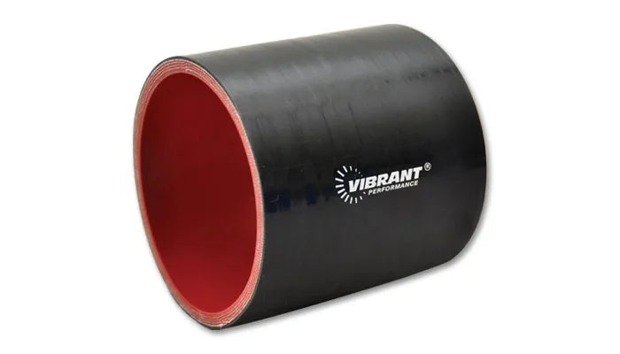 Vibrant Performance Straight Hose Coupler 4.00" I.D. x 3.00" Long - Black