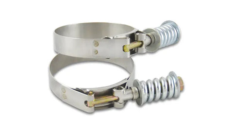 Vibrant Performance Spring Loaded T-Bolt Clamps - Pack of 2 - Clamp Range: 4.28"-4.58"