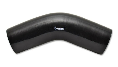 Vibrant Performance 45 Degree Elbow 2.375" I.D. x 5.00" Leg Length - Black
