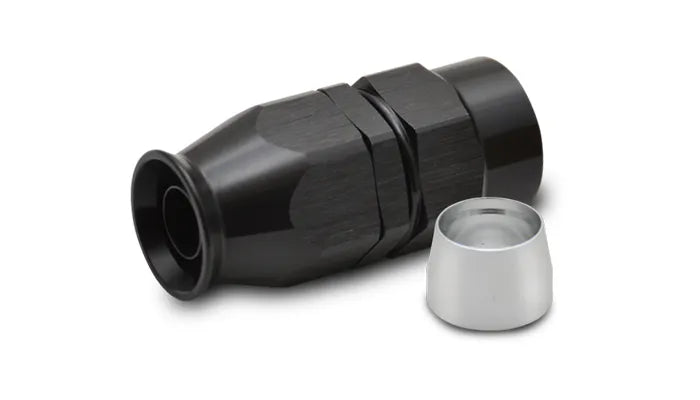 Vibrant Performance Straight High Flow Hose End Fitting for PTFE Lined Flex Hose -6AN