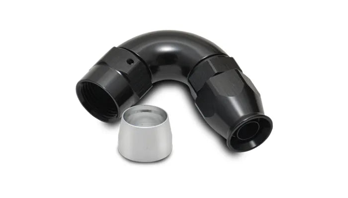 Vibrant Performance 120 Degree High Flow Hose End Fitting for PTFE Lined Hose -10AN