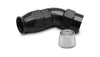 Vibrant Performance 45 Degree High Flow Hose End Fitting for PTFE Lined Hose -6AN