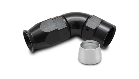 Vibrant Performance 60 Degree High Flow Hose End Fitting for PTFE Lined Hose -6AN