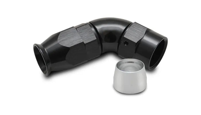 Vibrant Performance 60 Degree High Flow Hose End Fitting for PTFE Lined Hose -6AN