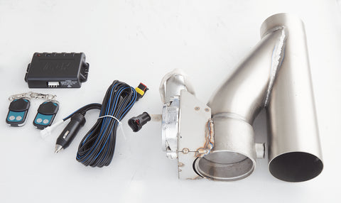 XForce Electric Exhaust Cut Out Kit With Varex Remote - 4in