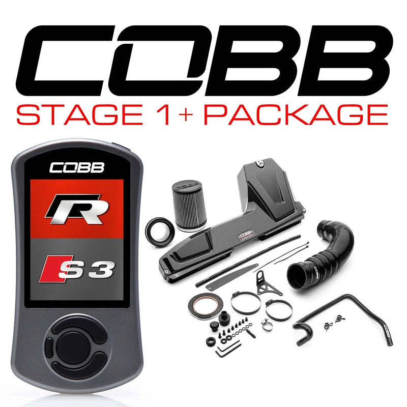 Cobb Tuning Stage 1+ Redline Carbon Power Package (Golf R Mk7-7.5 13+) w/DSG Flash — fits Volkswagen Golf R
