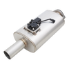 XForce Varex Universal Oval Muffler - 2.5in Inlet/2.5in Outlet - Single Tip