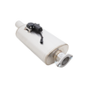 XForce Varex Universal Oval Muffler - 2.5in Inlet/2.5in Outlet - Single Tip