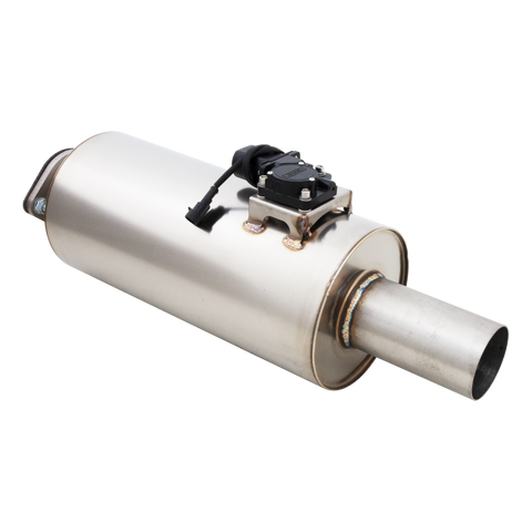 XForce Varex Universal Round Muffler - 3in Inlet/3in Outlet