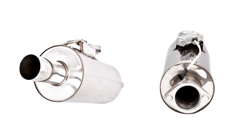 XForce Varex Universal Round Muffler - 3.5in Inlet/3.5in Outlet
