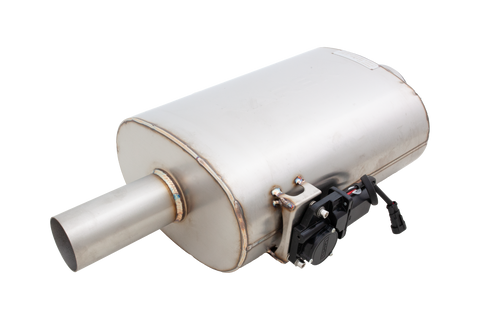 XForce Varex Universal Oval Muffler - 2.5in Inlet/2.5in Outlet