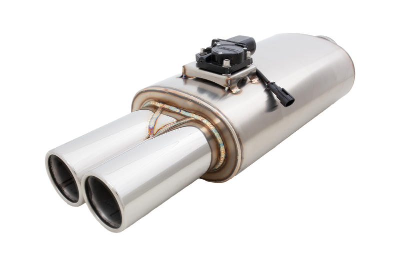 XForce Varex Universal Oval Muffler - 3in Inlet/Twin Tip