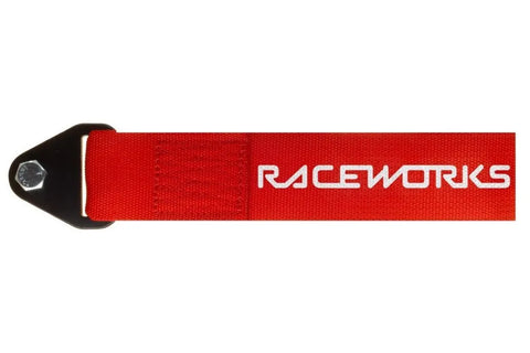 Raceworks Red Flexible Tow Strap