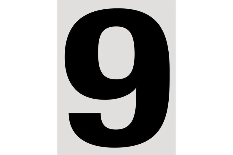 Raceworks 28cm Black CAMS Approved - Number 9
