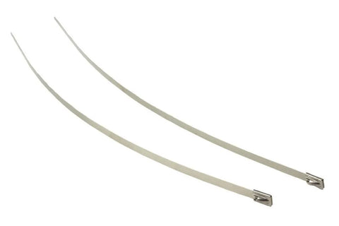 Raceworks 8mm Stainless Steel Locking Ties 2pk 350mm