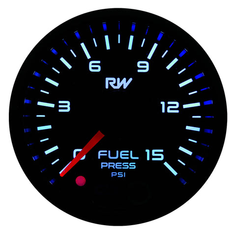 Raceworks 52mm Electronic Carby Fuel Pressure Gauge Kit