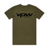 VPW VPW Logo T-Shirt, Army Green, Cotton, 4XL