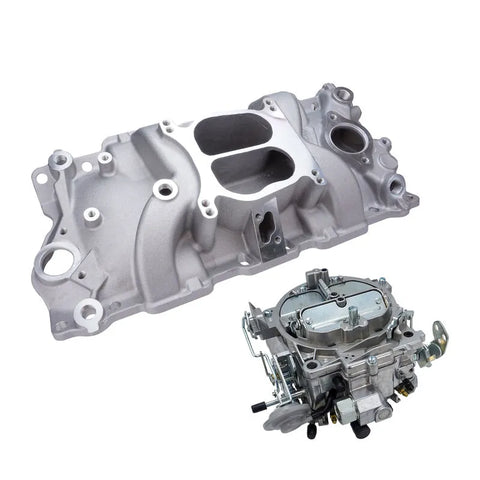 VPW Intake Manifold & Carburettor Kit, Proflow Air Dual Intake , Quadrajet Repro 650 CFM Carburettor, Kit