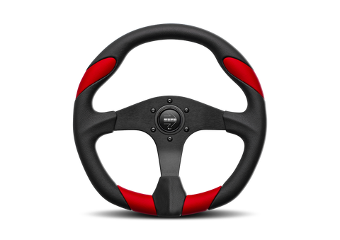 Momo Steering Wheel Quark BLK/Red 350mm