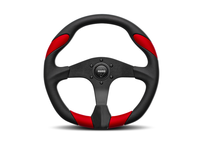 Momo Steering Wheel Quark BLK/Red 350mm