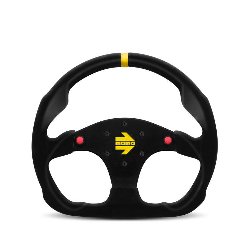 Momo Steering Wheel Mod.30 BLK Suede w/Buttons 320mm