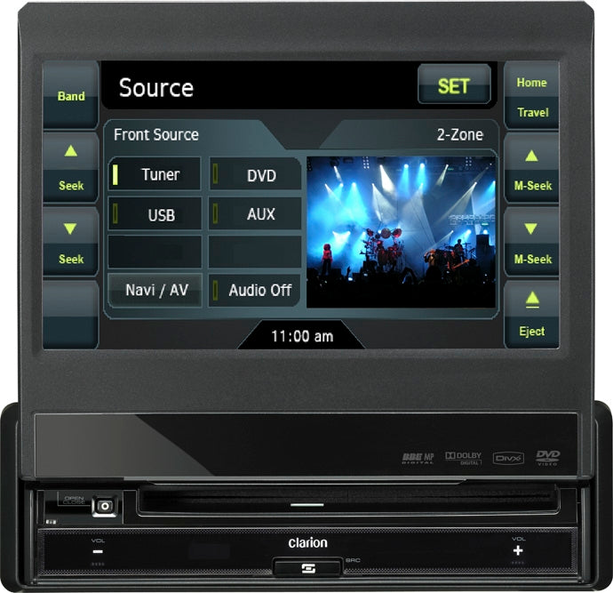 Clarion Audio 7In Lcd Dvd Mp3 Cd Nav Ready VZ509A