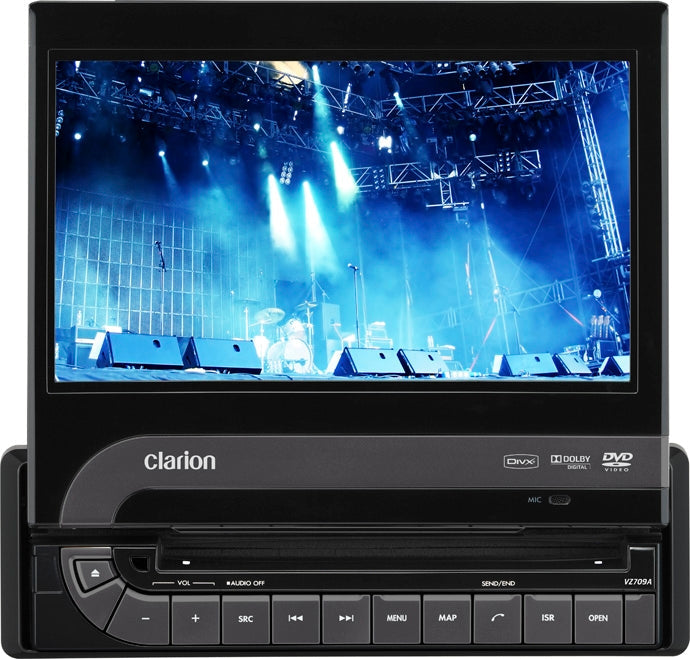 Clarion Audio Dvd/Cd/Mp3 7In Screen W/Bluetooth VZ709A