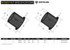 Whiteline Control Arm Lower - Inner Front Bushing Kit (LX470 98-08 / Land Cruiser 100 Series 98-07) — fits Toyota L... (image