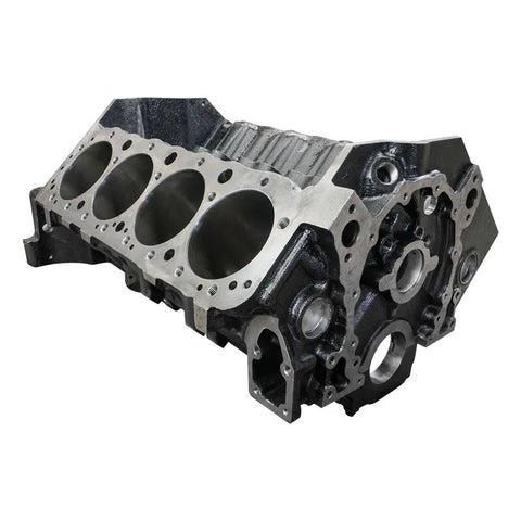 Proflow VPW Warlord Engine Block SB Chevrolet 9.025 4.000in Bore 350 Steel 4 Bolt Main Splayed Caps 2 Piece RMS