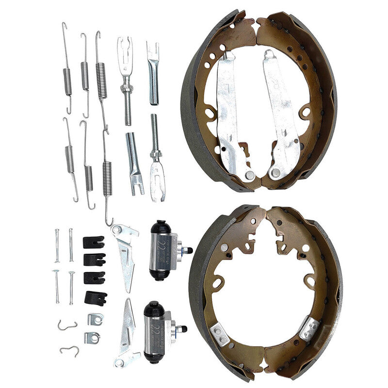 Rear Brake Shoes + Wheel Cylinders Adjuster Kit to suit Toyota Hilux GUN126R KUN26 2015-2019 — image 1