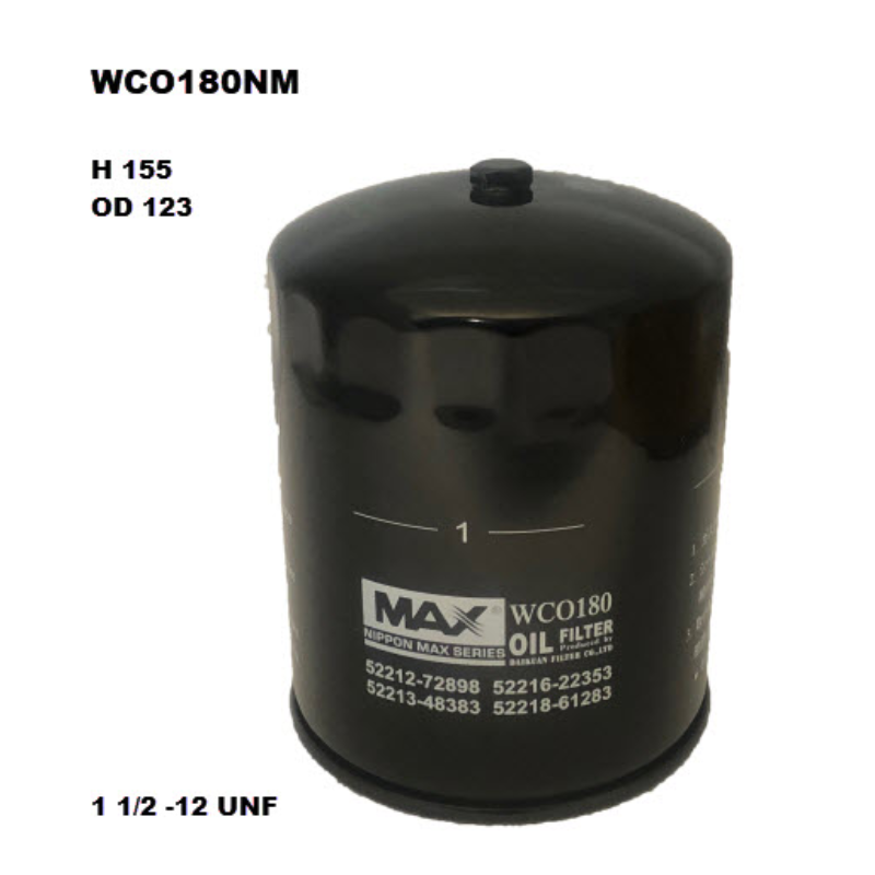 Wesfil Oil Filter WCO180NM