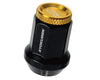 KICS Kyokugen Lug Nuts w/ Aluminum Cap 12x1.50 Black/Black - Universal