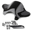 Universal Motorcycle Cruiser, Smoke Generic Windshield Windscreen with Mounting kit
