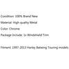 Harley Electra Glide FLHX (1997-2013), Black Generic CNC Billet Windshield Trim