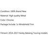 Harley Electra Glide FLHX (2014-2017), Black Generic Billet Windshield Trim