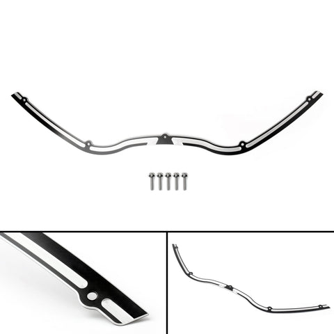 Harley (1998-2013) Road Glide FLTR, Black Generic Performance Machine Black Windshield Trim