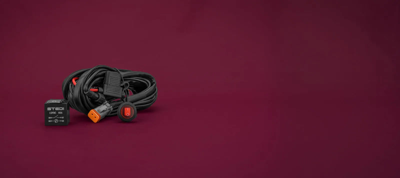 Stedi Led Work Light Wiring Kit Loom Harness Not High Beam Triggered