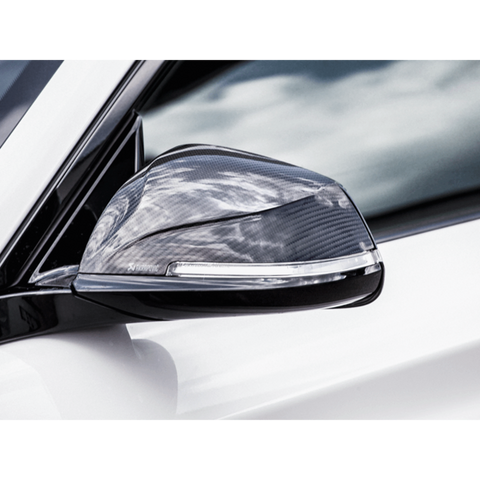 Akrapovic Carbon Fiber Mirror Cap Set High Gloss (M2 F87 16+) — fits BMW M2