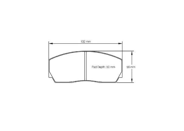 Winmax W6.5 Race Brake Pad Set (AP 4 Pot RD49)