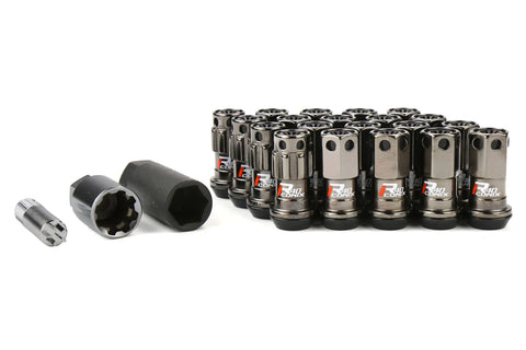KICS M12 x P1.25 R40 Iconix Classical Lug Nuts w/ Black Plastic Cap - 16+4