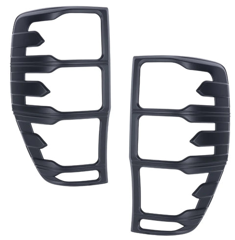 Black Taillight Covers/Surrounds for Ford Ranger PX1 PX2 PX3 2011-2022 Style B