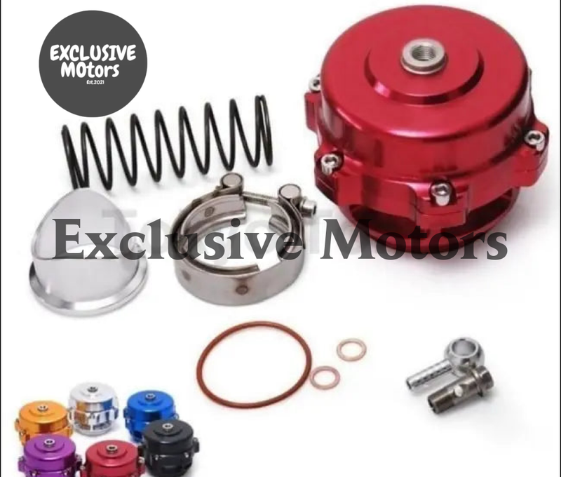Universal JDM 50Mm V Band Blow Off Valve Bov Q Typer W/ Weld On Aluminum Flange