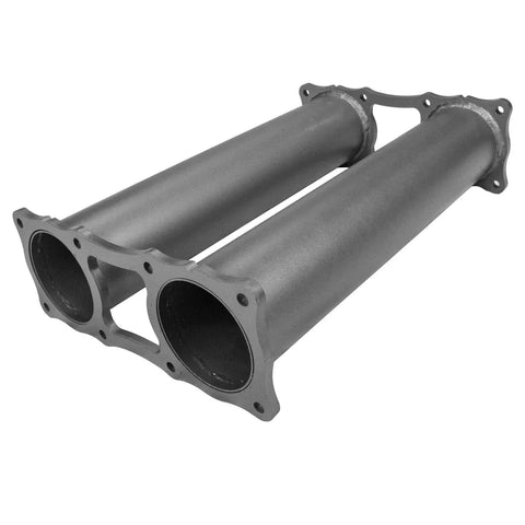 RedBack Exhausts RXD 3" Twin Muffler Delete Pipe (LandCruiser 76/79 Series 07+) — fits Toyota Landcruiser 79 Series