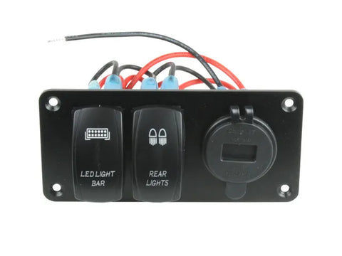 Superior Engineering Switch Panel with Dual Switches and USB/Voltmeter (Each)