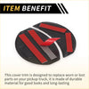 Black and red adhesive cover trim for toyota tundra air outlet featuring durable material and bold stripes design