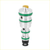 Silver metal a/c compressor control solenoid valve v5 with green seals and yellow cap for oldsmobile chevrolet