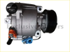 Silver metallic a/c compressor with black pulley and orange blue fittings for mitsubishi delica d5 2011