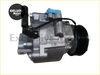 Silver aluminum a c compressor with black pulley and blue cap for mitsubishi delica d5 2011 model